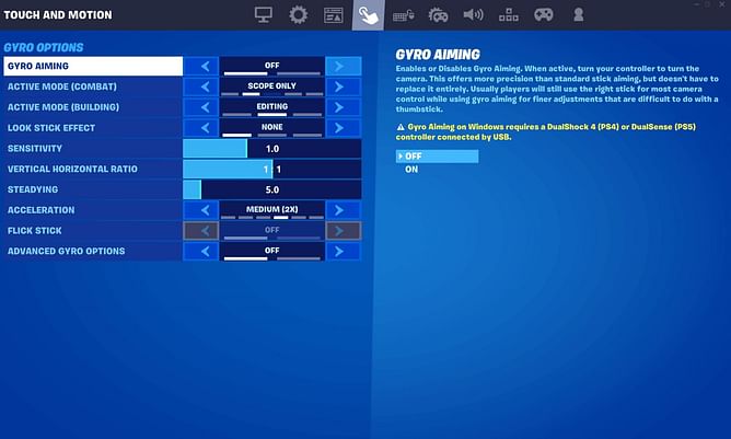 Fortnite Gyro controls will change control aiming mechanics forever, here's how to use them