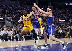 "Only have the greats have it in them" - Klay Thompson reserves high praise for LeBron James after he passes Kareem Abdul-Jabbar for most combined points scored