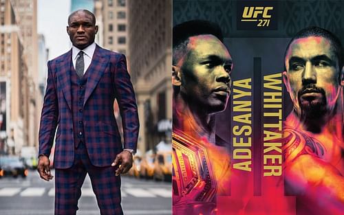 Kamaru Usman (left) and Israel Adesanya vs Robert Whittaker (right)