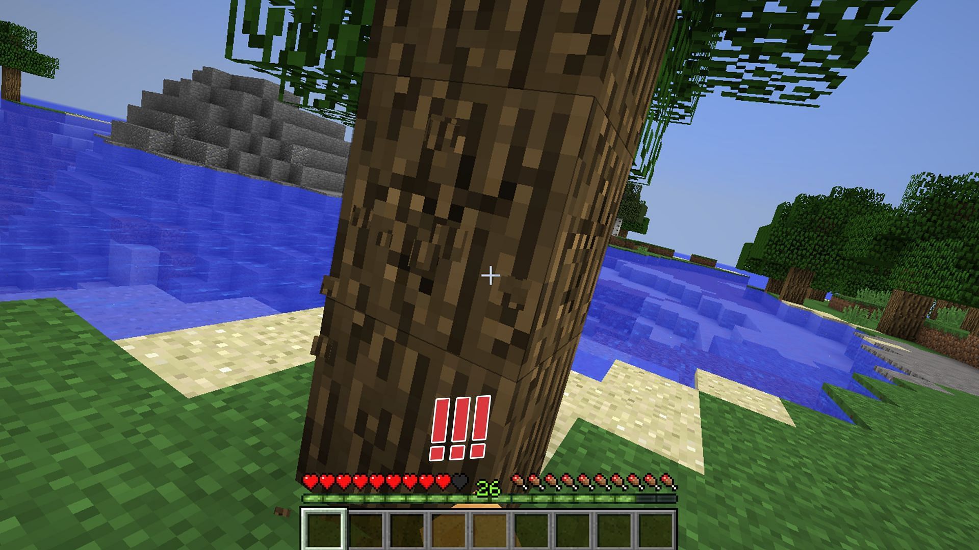 The Punch Me Not Mod makes it harder to farm wood with fists (Image via Minecraftmods.com)