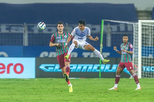 Bengaluru FC's Udanta Singh in action against ATK Mohun Bagan (Image Courtesy: ISL)