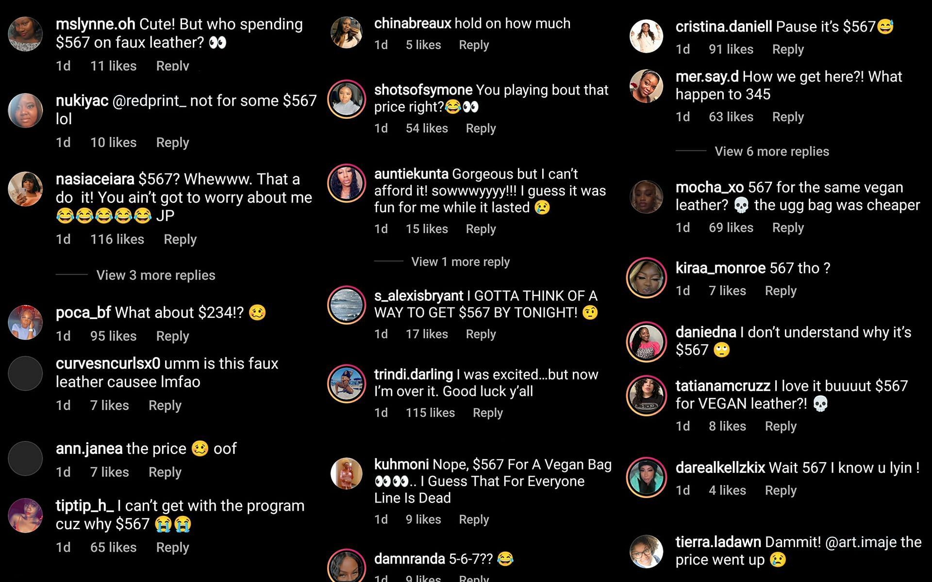 Fans reaction to the price of round circle bag (Image via Sportskeeda)