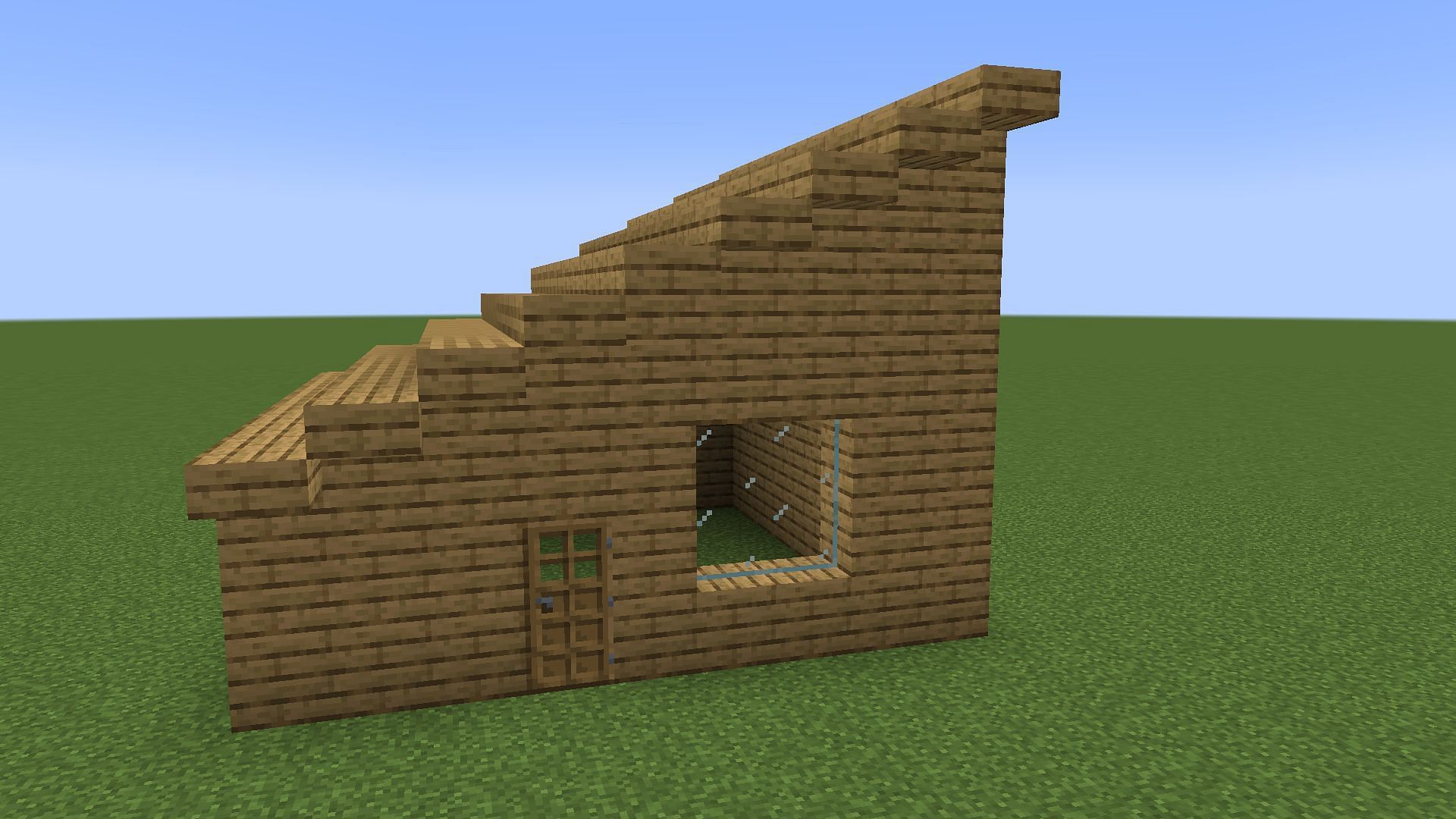 Slanting roof (Image via Minecraft)