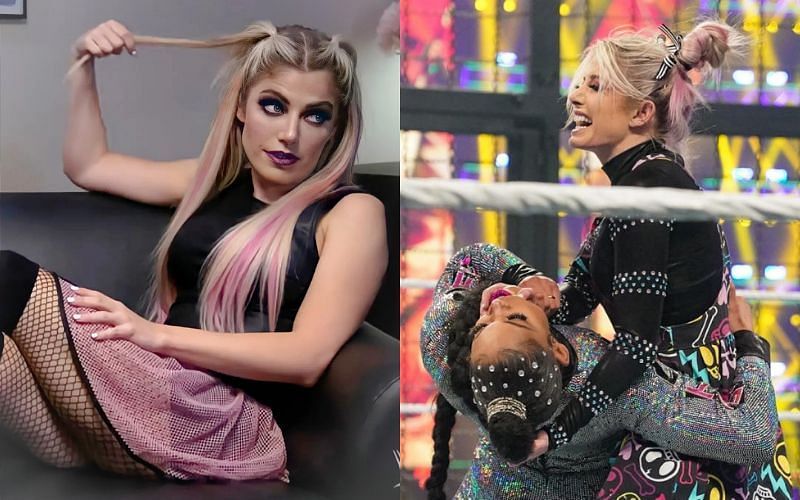 WWE Superstar Alexa Bliss breaks character after inring return at