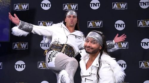 The Young Bucks as the AEW Tag Team Champions