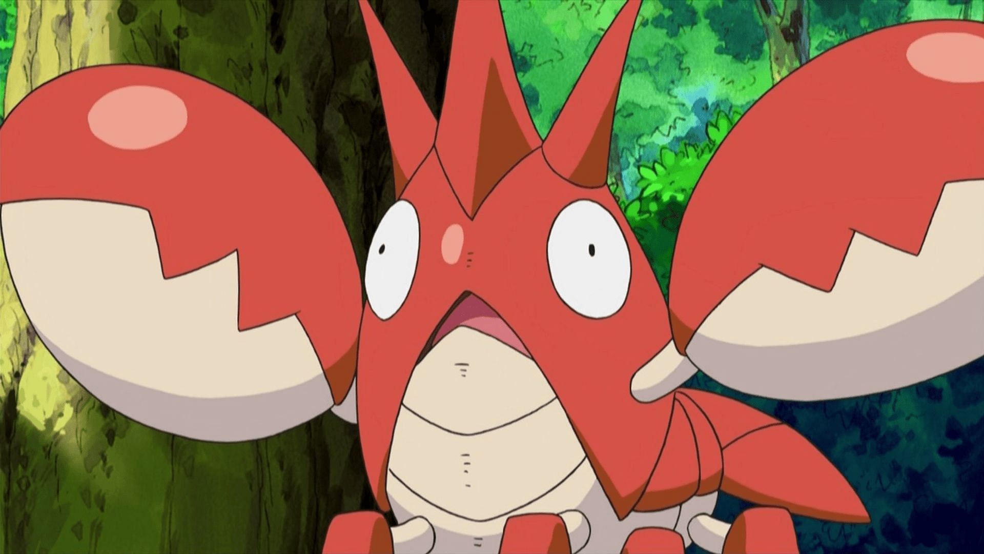 Corphish as it appears in the anime (Image via The Pokemon Company)