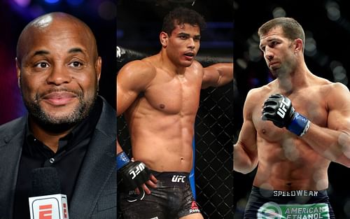 Daniel Cormier (left), Paulo Costa (center) and Luke Rockhold (right)