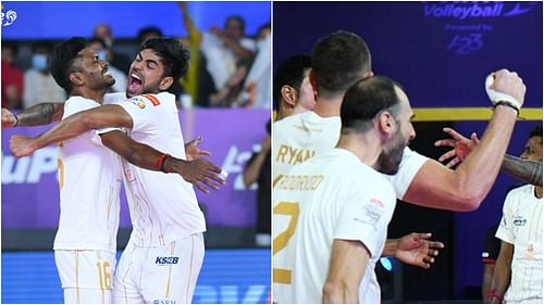 PVL 2022: Ahmedabad Defenders celebrating 3-2 victory against Chennai Blitz (Pic Credit:PVL)