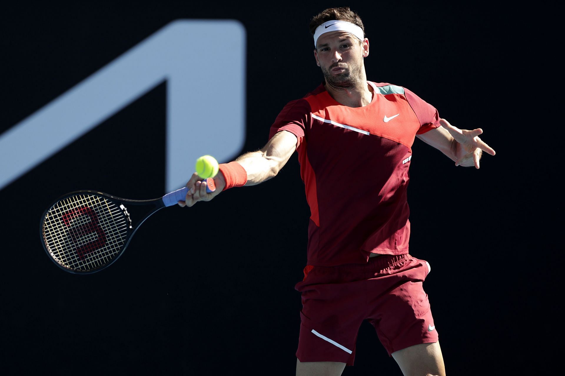 Dimitrov at the 2022 Australian Open.