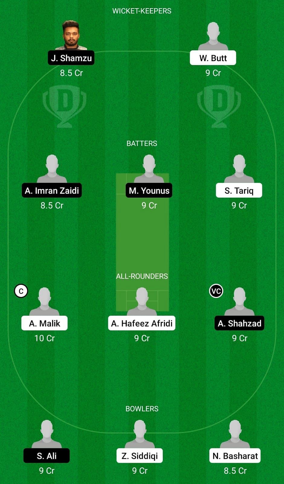 FAL vs AAD Dream11 Team - 1