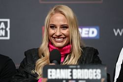 "I see my hand being raised at the end" - Ebanie Bridges talks tough ahead of return fight