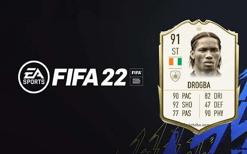 Didier Drogba Prime Icon card in FIFA 22 (Image via Sportskeeda)