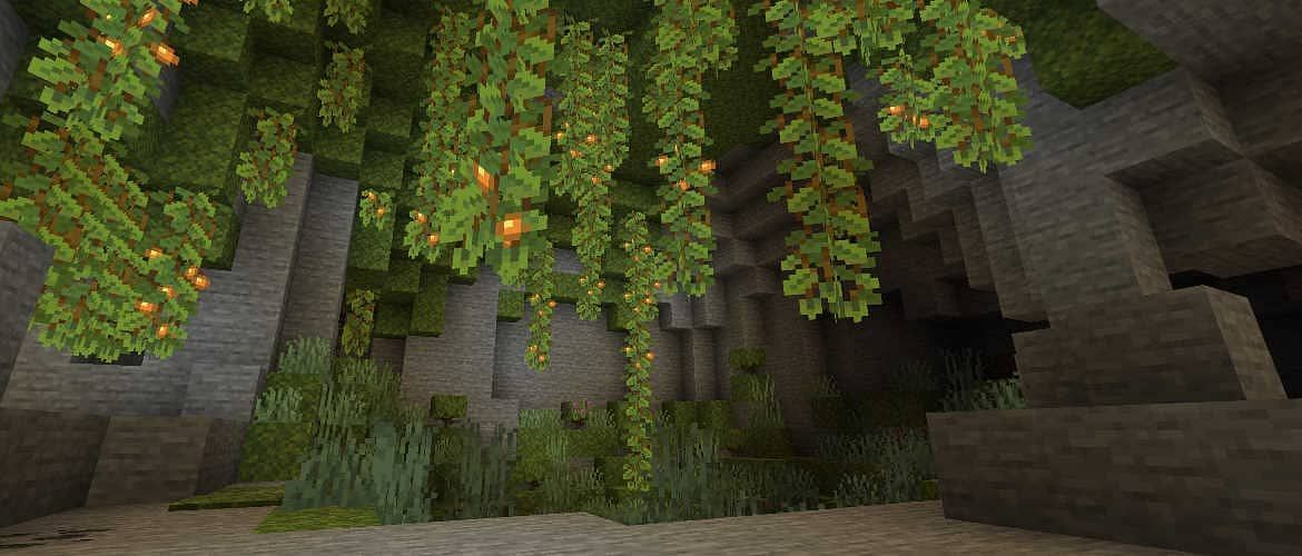 Lush Caves (Image via Minecraft)