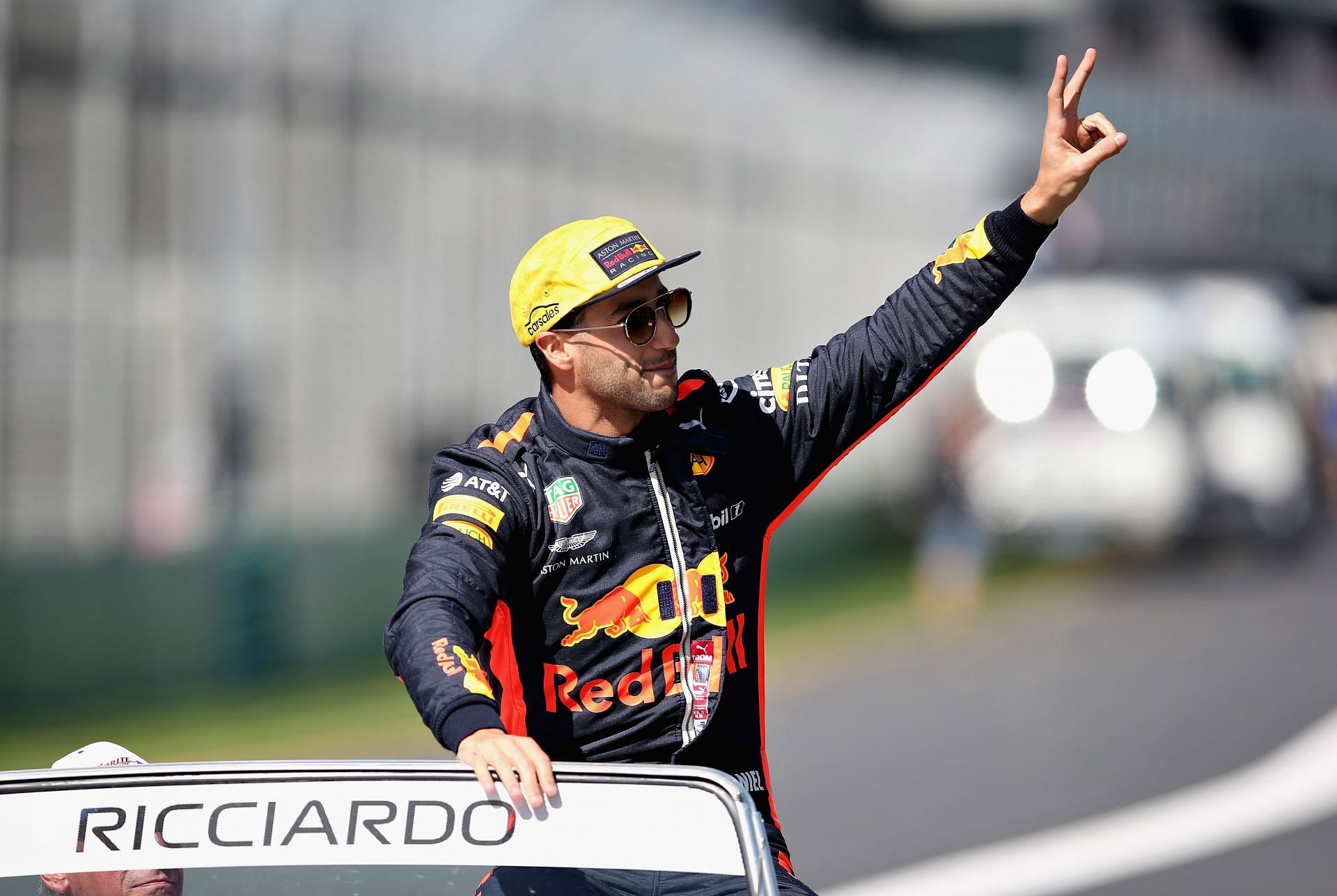 Australian F1 Grand Prix - Daniel Ricciardo waves on to fans at Albert Park, back in 2018