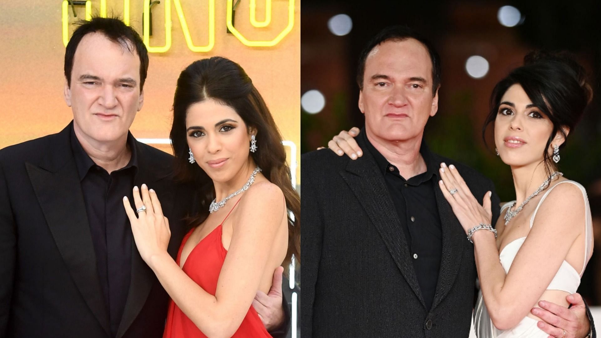 Quentin Tarantino and Daniella Pick are expecting to welcome their second child together (Image via Gareth Cattermole/Getty Images and Daniele Venturelli/WireImage)