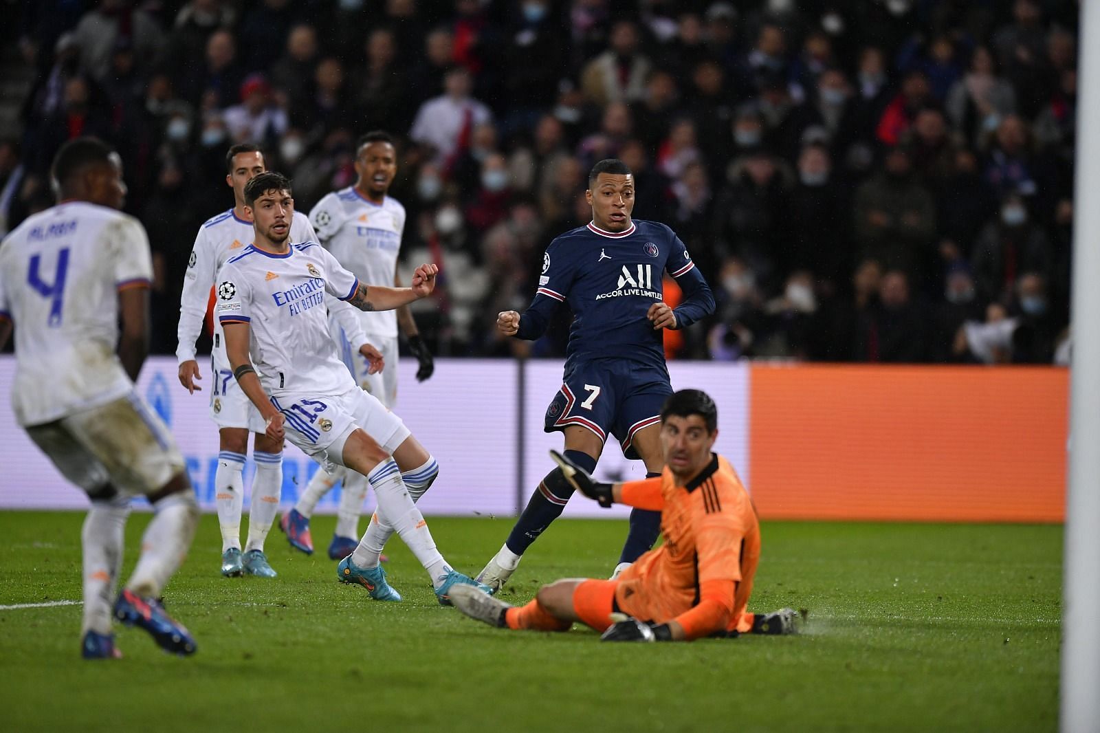 Real Madrid were beaten by PSG in the Champions League last 16 first leg