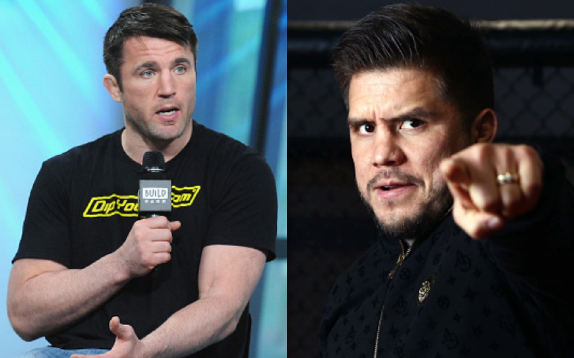 Chael Sonnen (left); Henry Cejudo (right)