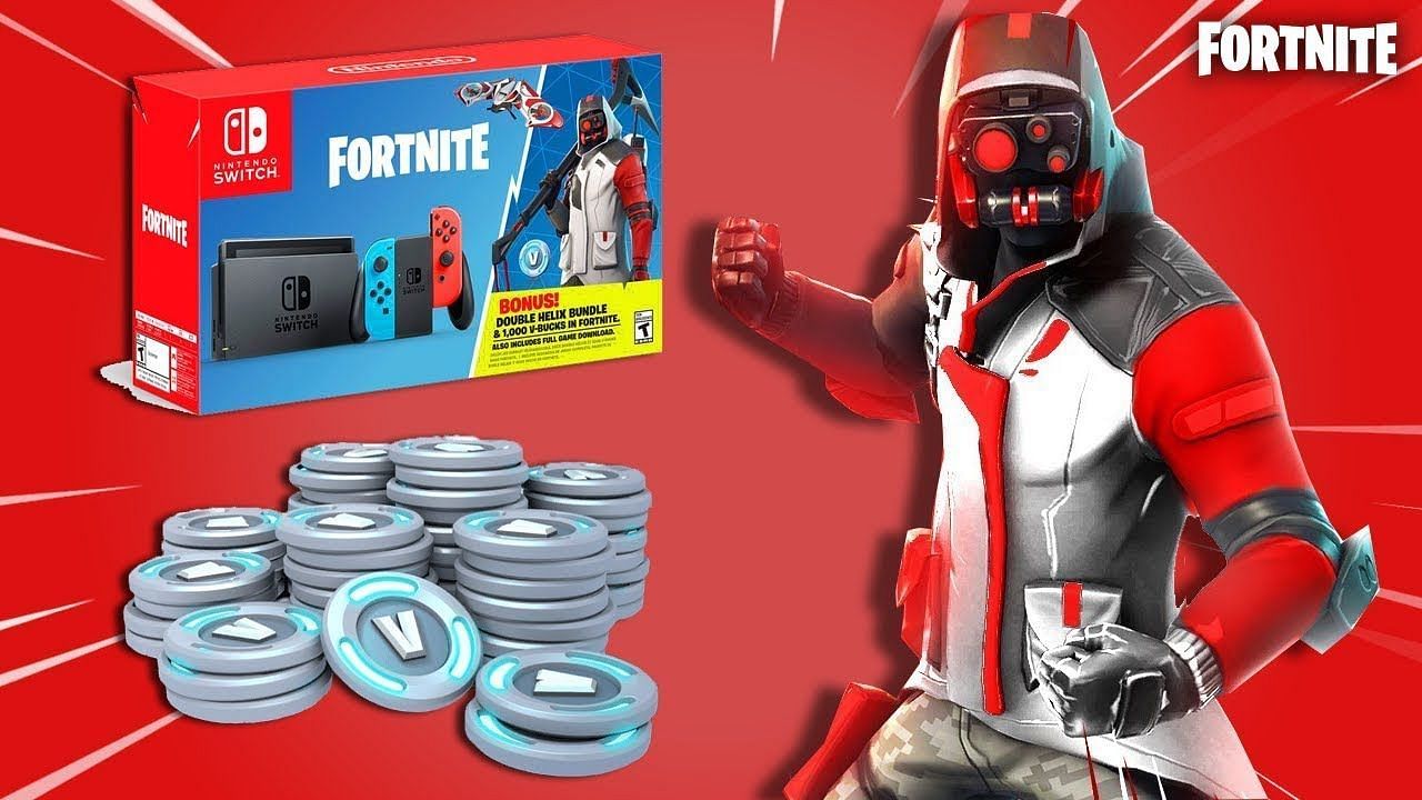A promotional image for the Double Helix Fortnite skin bundle (Image via Epic Games)