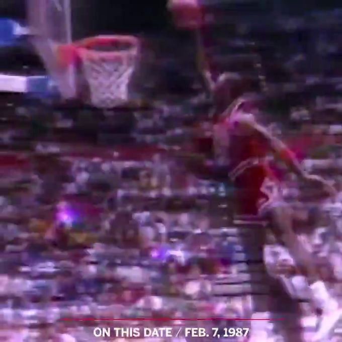 Watch: Throwback to when Michael Jordan dominated the dunk contest,  including his iconic slam from the free-throw line, 35 years ago today