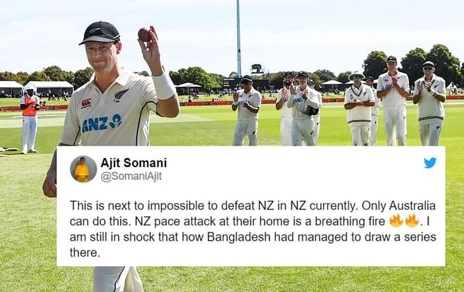 "We lost to this SA team, can't believe this" - Twitterati roasts South Africa after they skittle out for 95