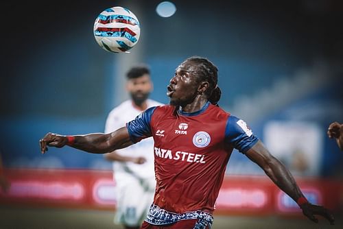 D-C-C 2.0: Daniel Chima Chukwu en route to netting his maiden goal for Jamshedpur FC against FC Goa. (Image: JFC)