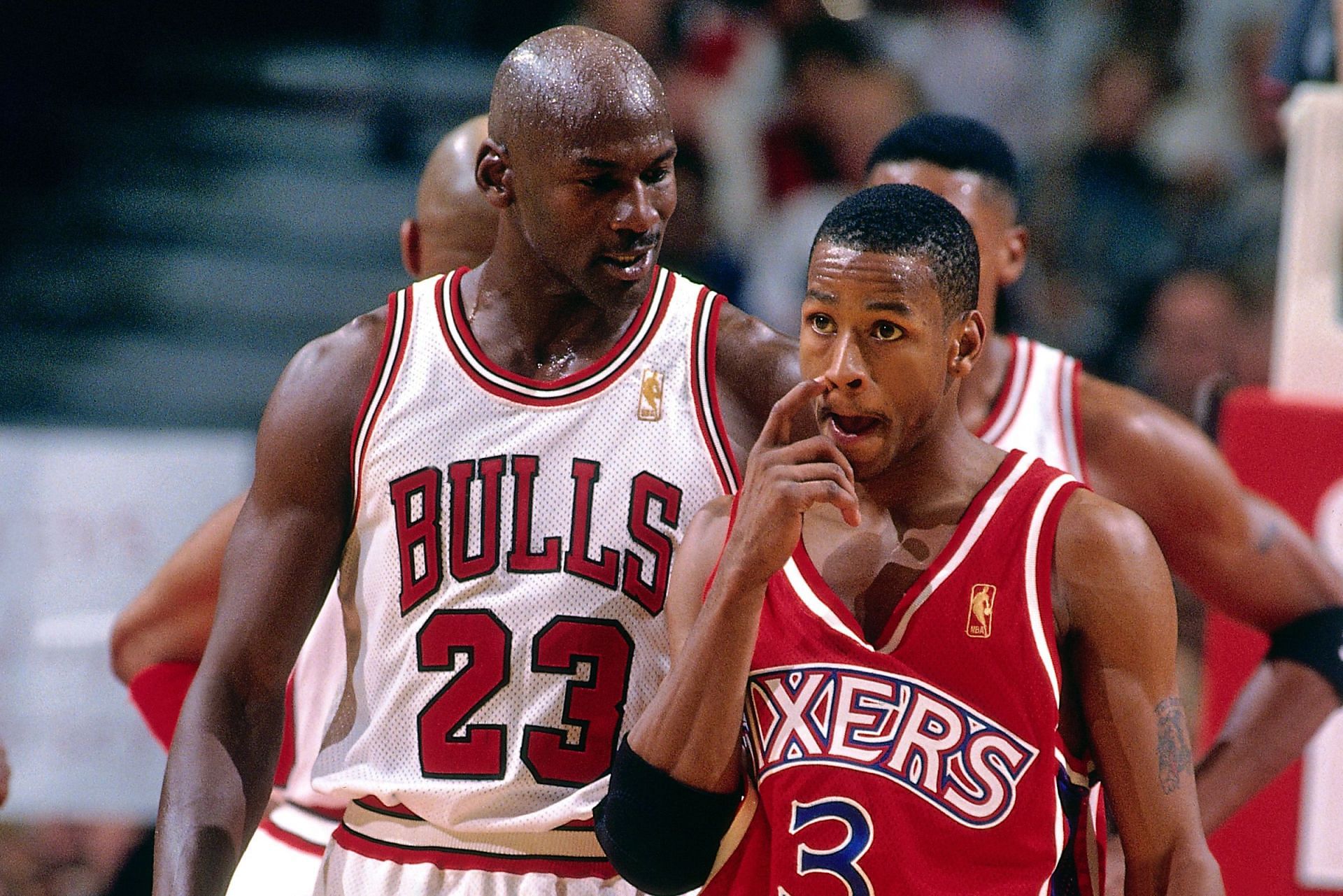 According to AI, Michael Jordan still hasn&#039;t gone over the cross over after close to 25 years. [Photo: Bleacher Report]