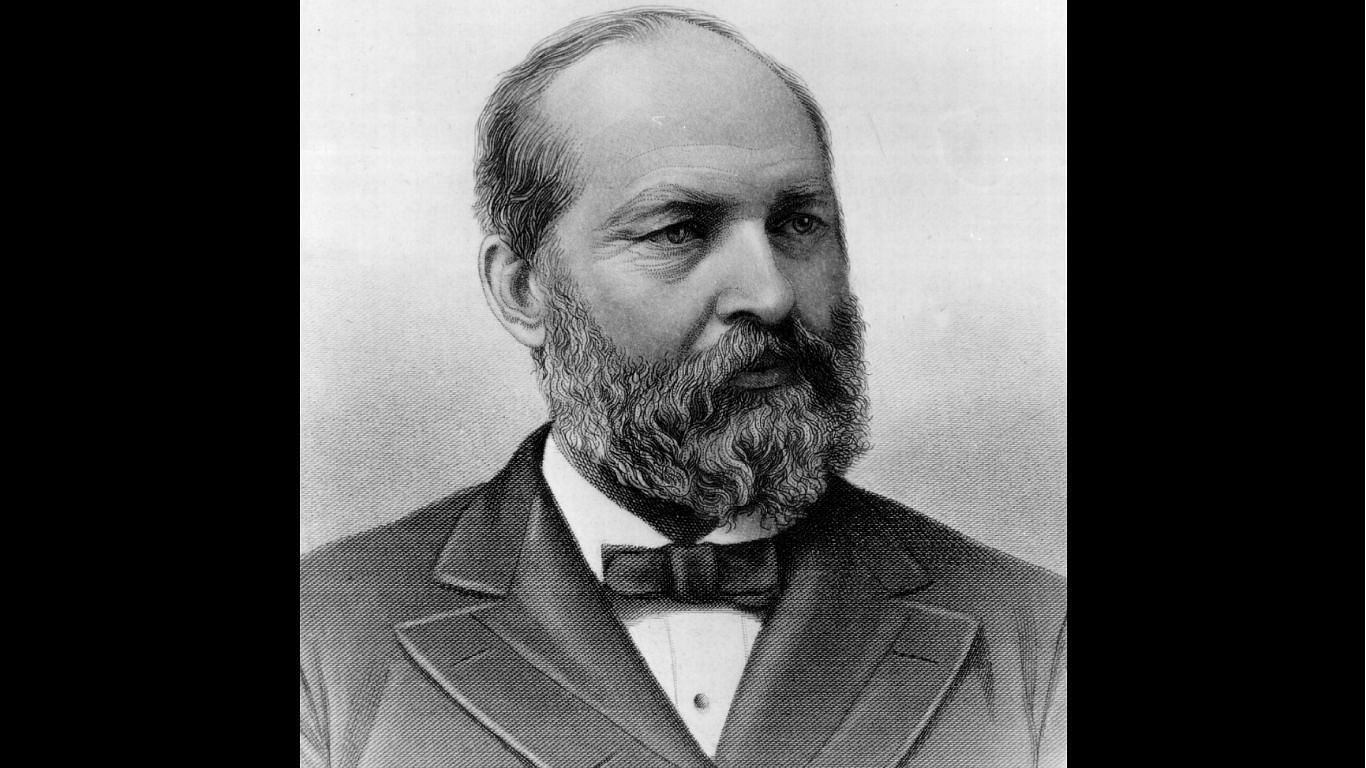 James A. Garfield, the 20th President of America (Image via Getty Images)