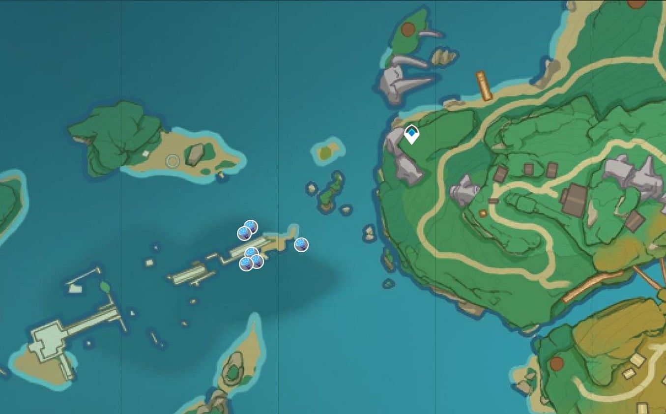 Sea Ganoderma in Fort Mumei (Image via Interactive Map)