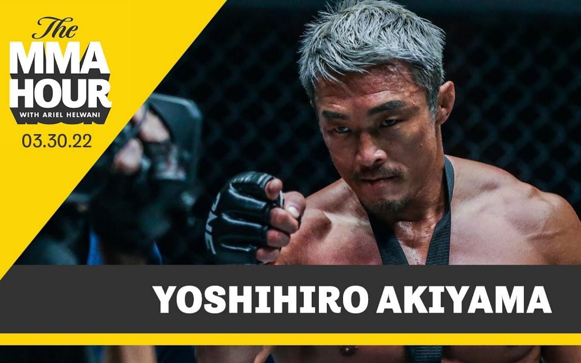 Yoshihiro Akiyama appeared in Ariel Helwani&#039;s The MMA Hour to discuss his ONE X win, his fighting future, and many more. (Image courtesy of MMAFightingonSBN&#039;s YouTube Channel)