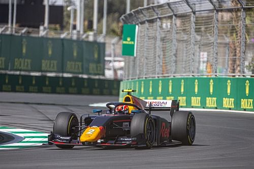 Jehan Daruvala at the Jeddah Corniche Circuit. (PC: Red Bull)