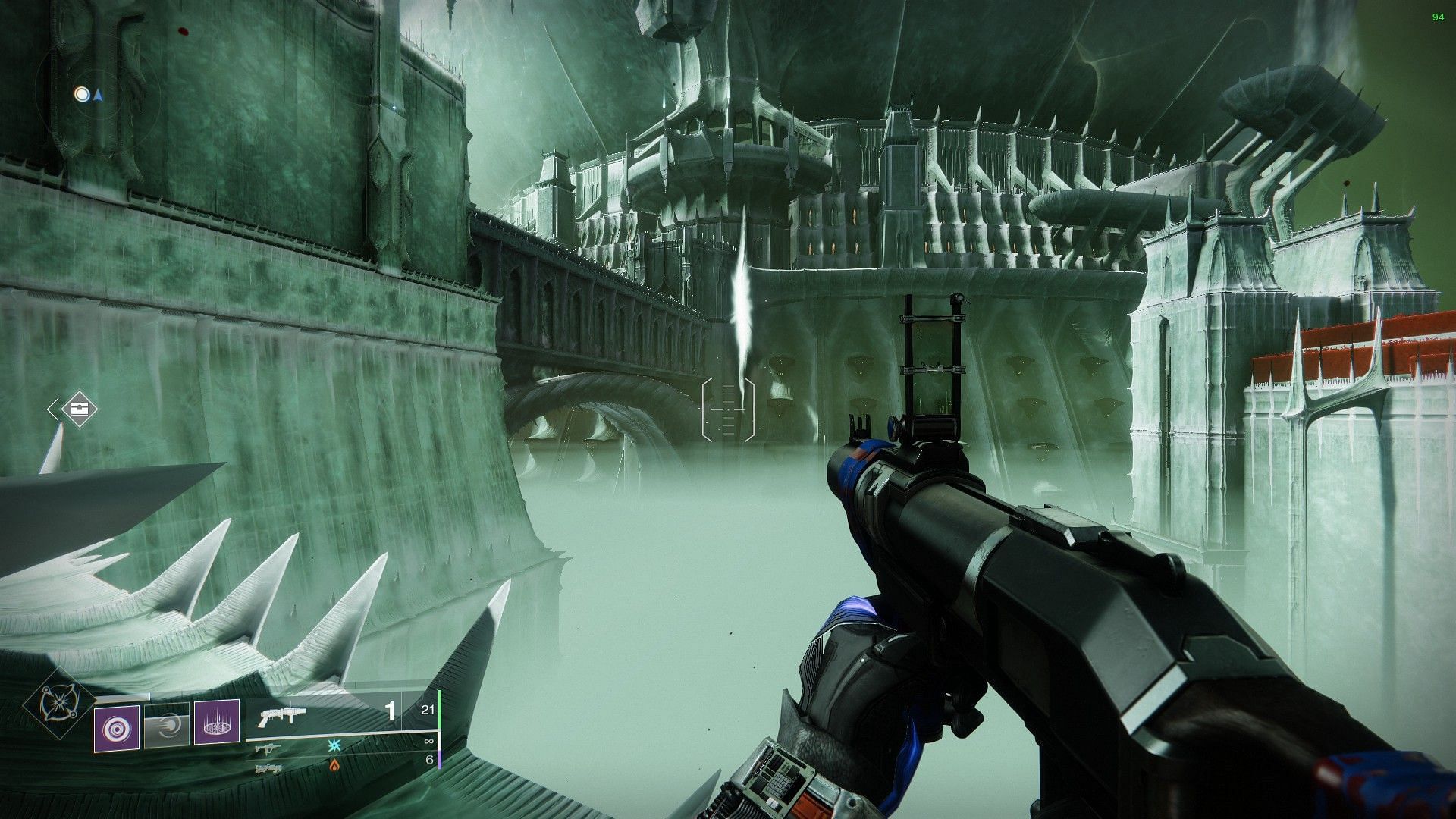 Darkness Rift in Florescent Canal (Image via Bungie)