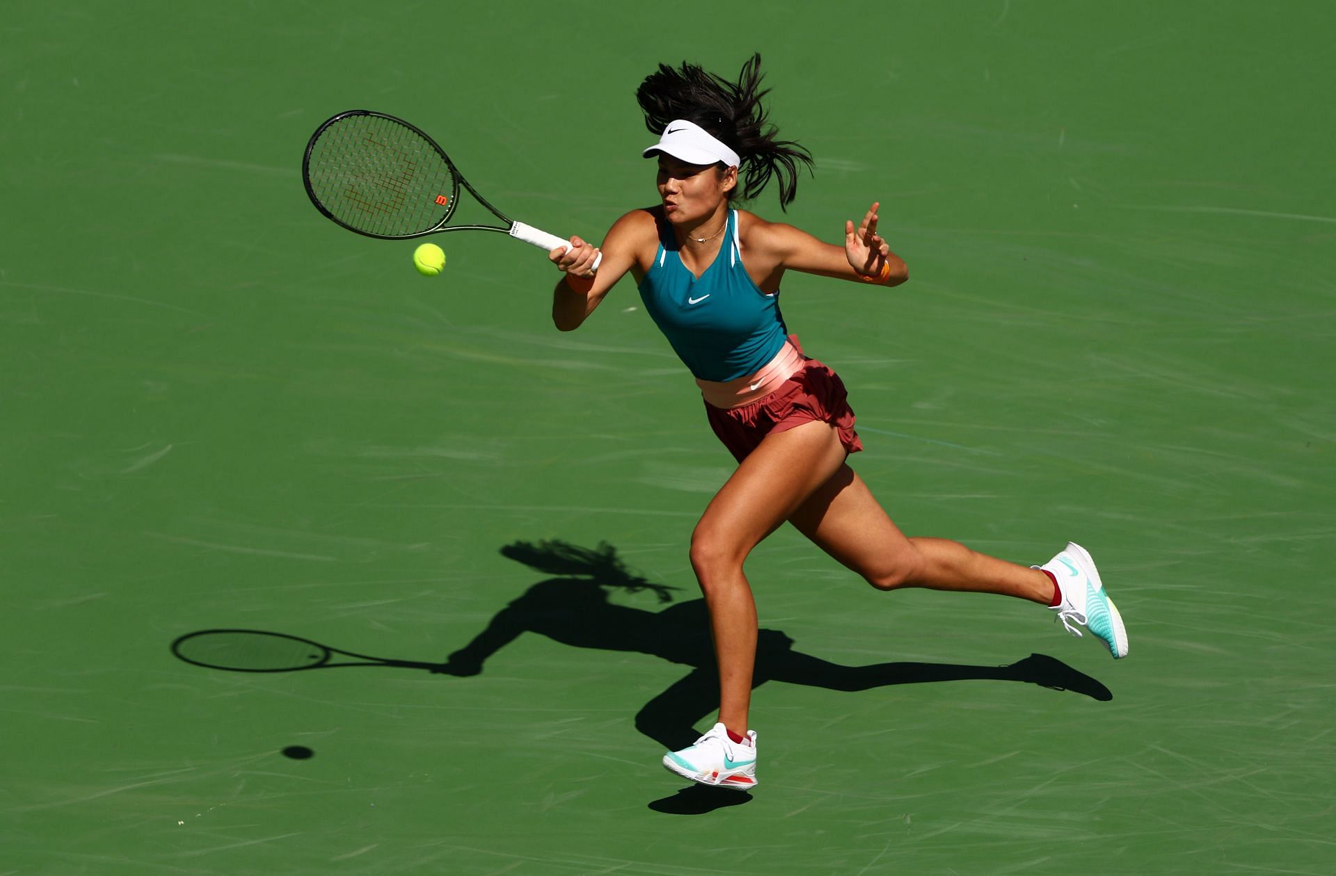 Raducanu at the 2022 BNP Paribas Open