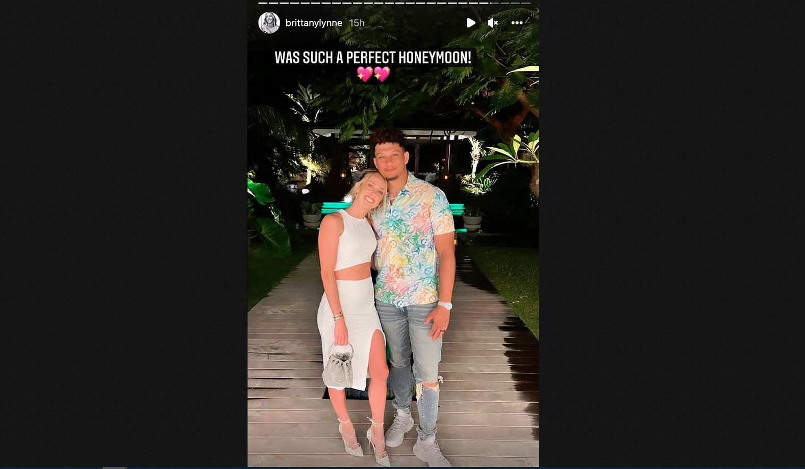 Brittany and Patrick Mahomes honeymoon in tropical St. Barts