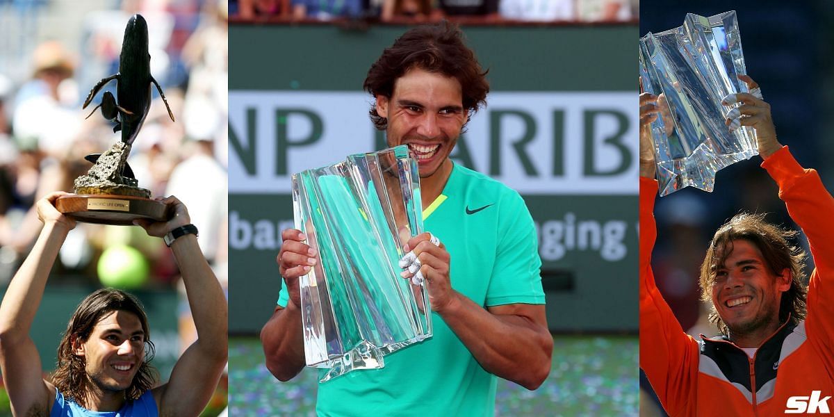 Rafael Nadal has won three titles at the Indian Wells Masters.