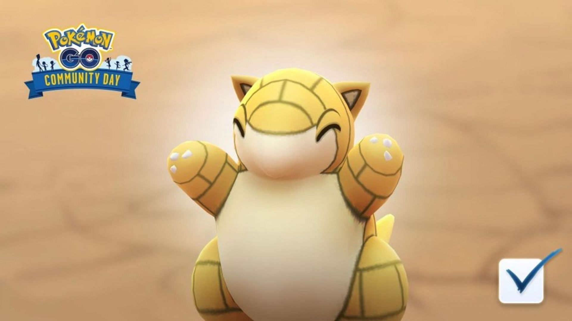 Sandshrew won a fan vote via the official Pokemon site to become the Community Day choice for March 2022 (Image via Niantic)