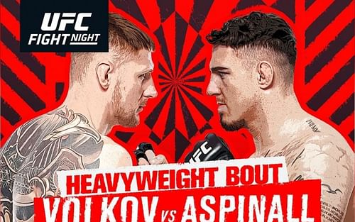 UFC Fight Night Volkov vs. Aspinall poster (Image courtesy of @ufc ig)