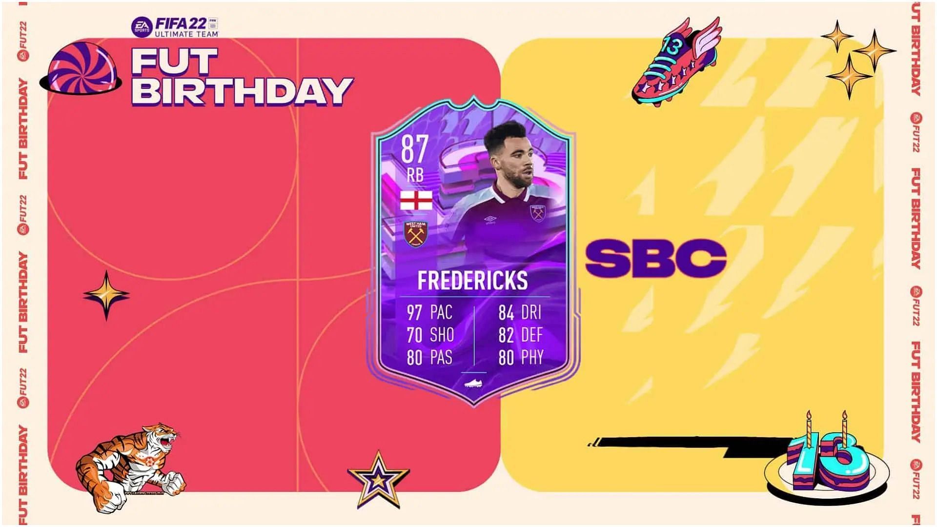 FUT Birthday Ryan Fredericks SBC is now live in FIFA 22 Ultimate Team (Image via EA Sports)