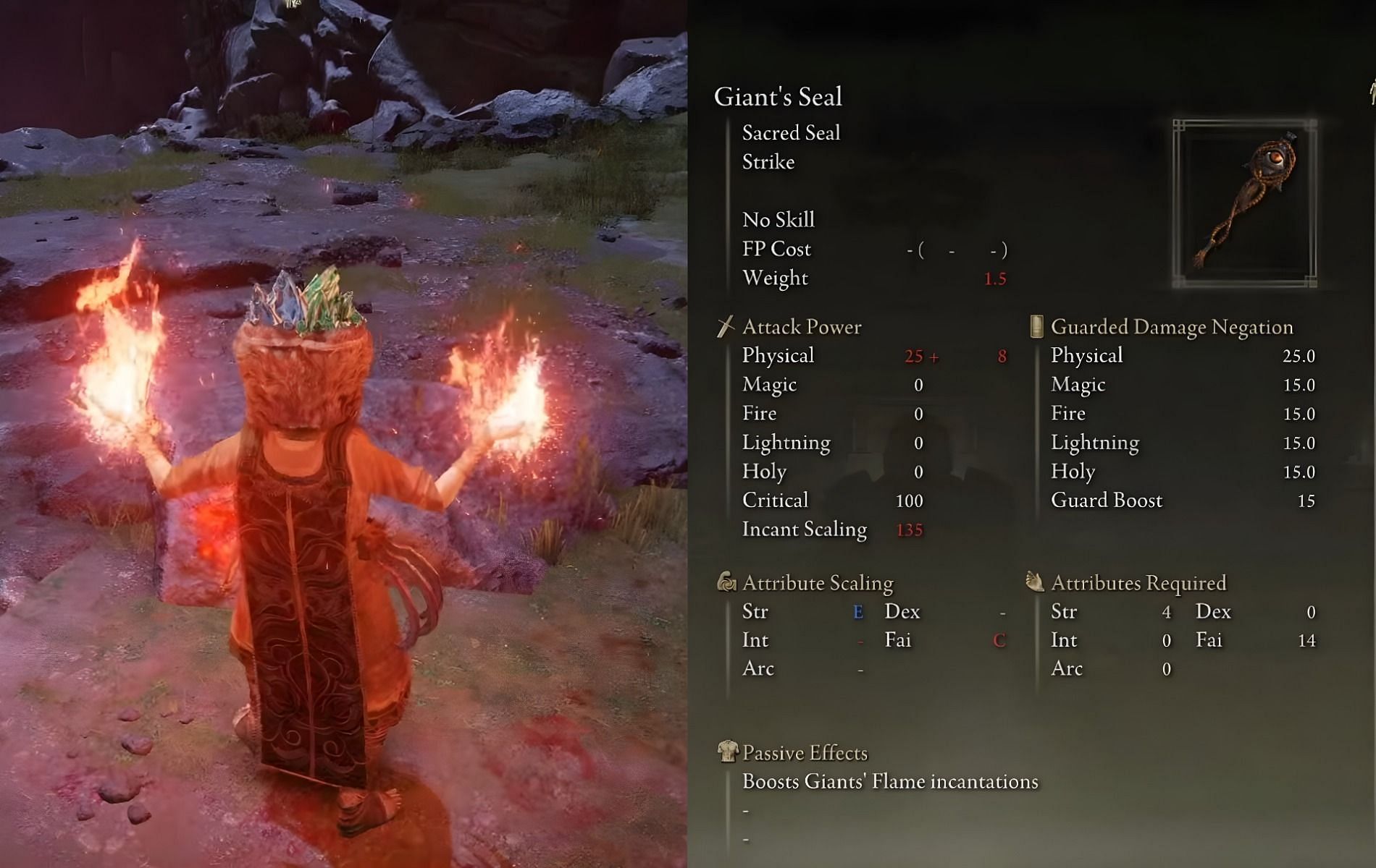 Elden Ring offers the Tarnished to go a step further and boost the damage of fire spells (Images via Elden Ring and FireSpark81/YouTube)