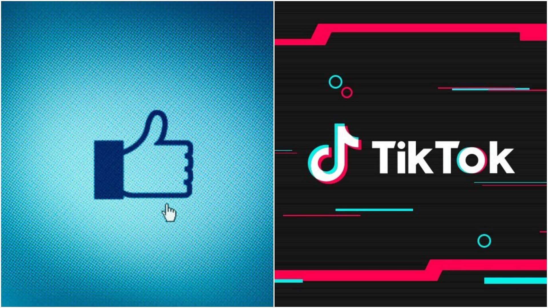 Youngsters choose TikTok over Facebook (Image via Sean Gladwell/Getty Image and TikTok/Facebook)