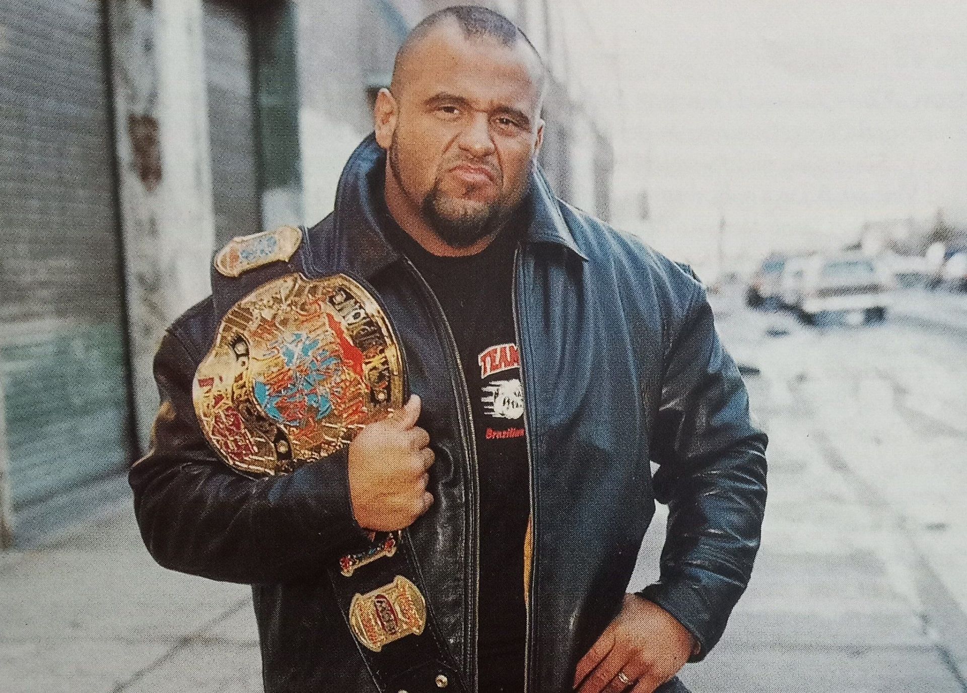 The Human Suplex Machine as the ECW Champion.