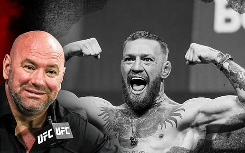 Dana White (left) and Conor McGregor (right)