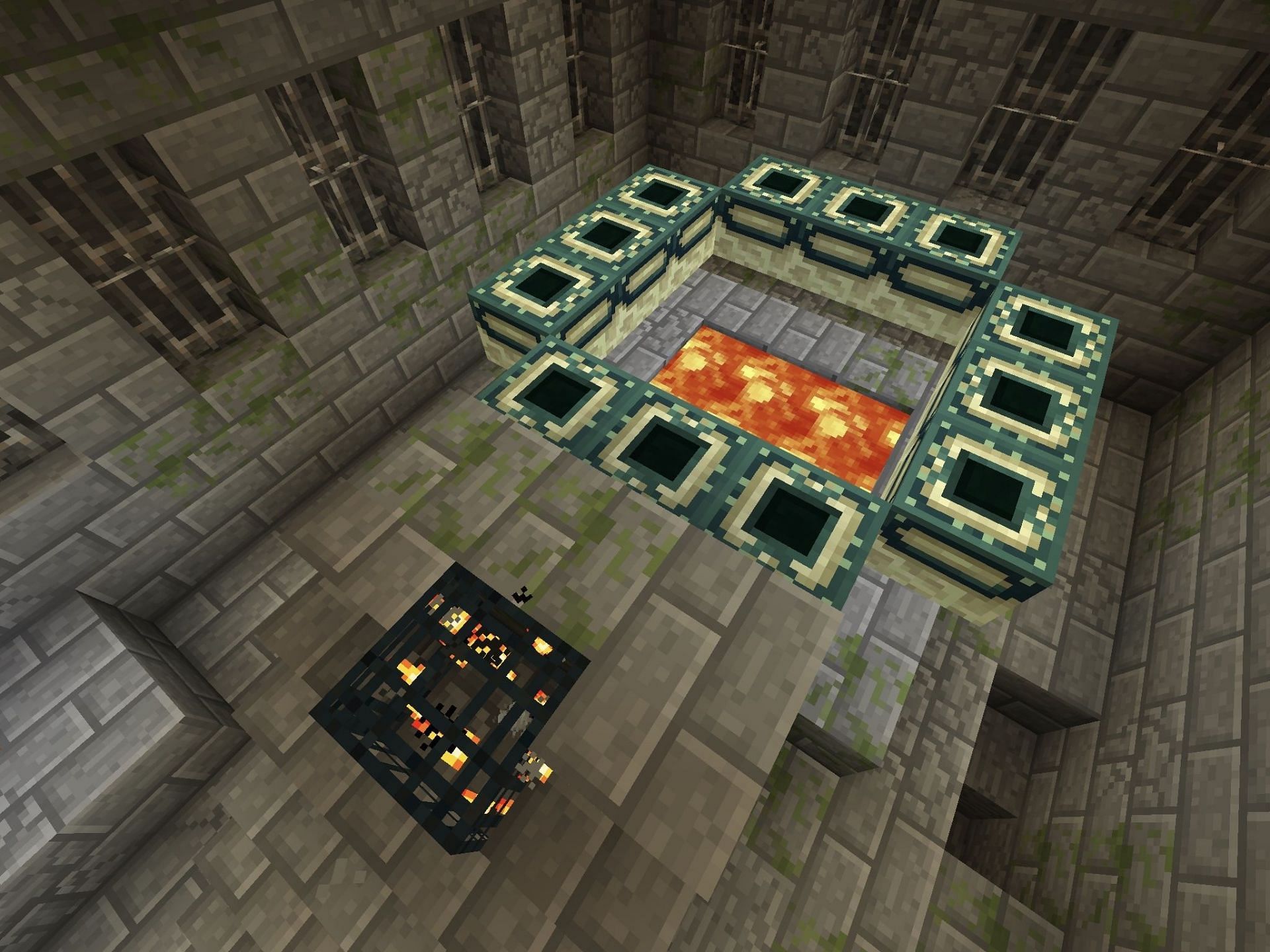 Speedrunning seeds minimize the time to get to the end portal (Image via Mojang)