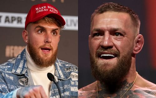 Jake Paul (left); Conor McGregor (right)