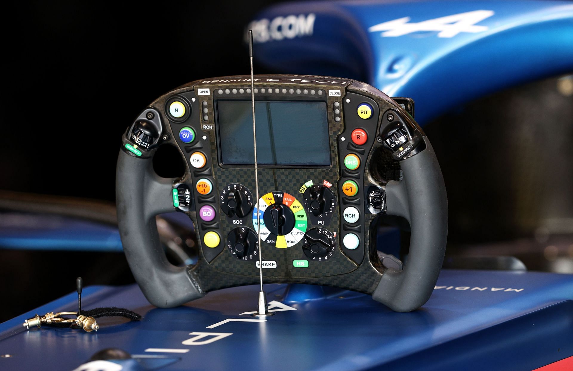 F1 Grand Prix of USA - Final Practice - Fernando Alonso&#039;s F1 steering wheel from 2021