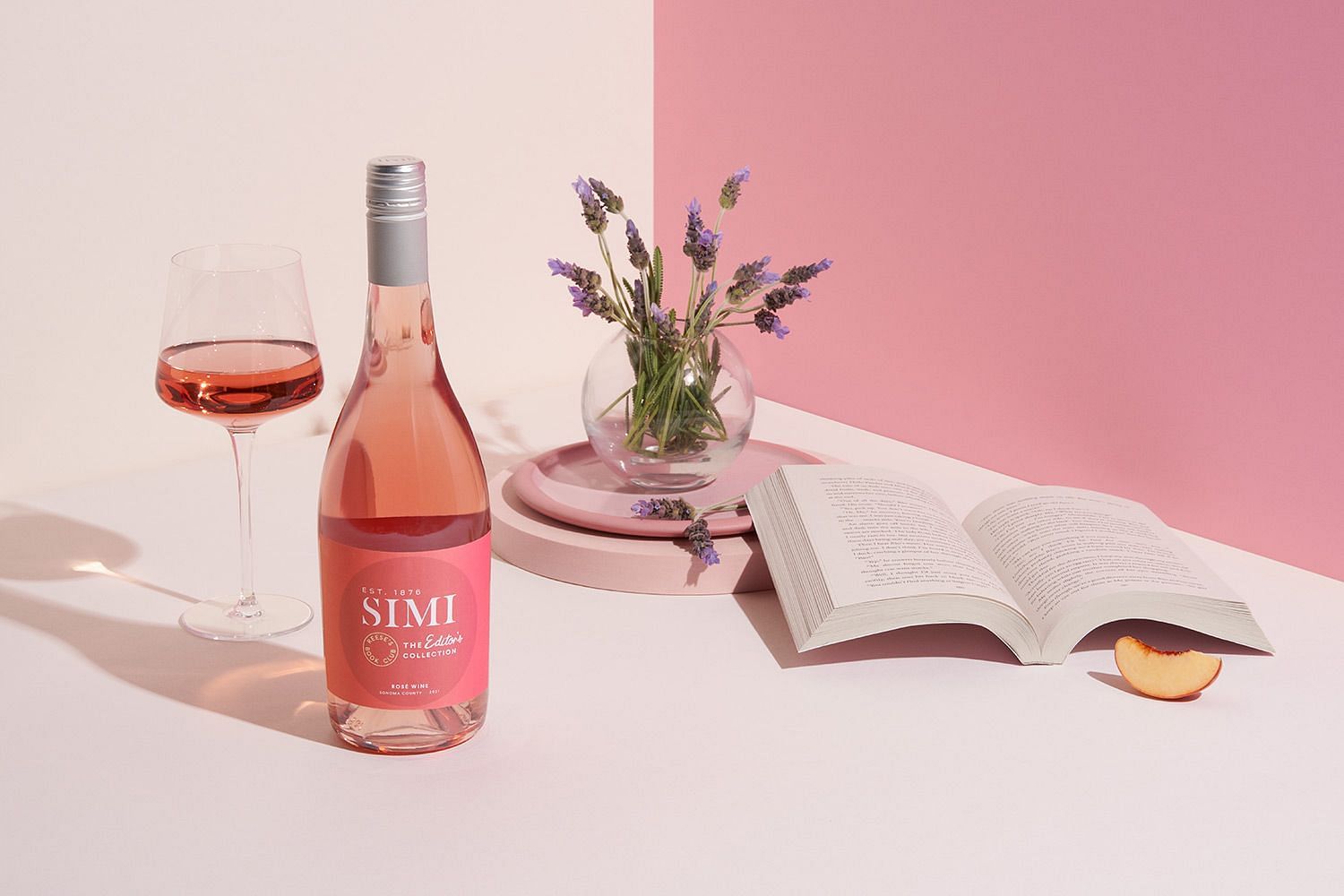 The Editor&#039;s Collection Ros&eacute; pairs well with a fun, easy read out in the sun (Image via SIMI Winery)