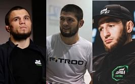 "Anything can happen" - Khabib Nurmagomedov admits he is "nervous" as Umar Nurmagomedov and Tagir Ulanbekov head into UFC 272