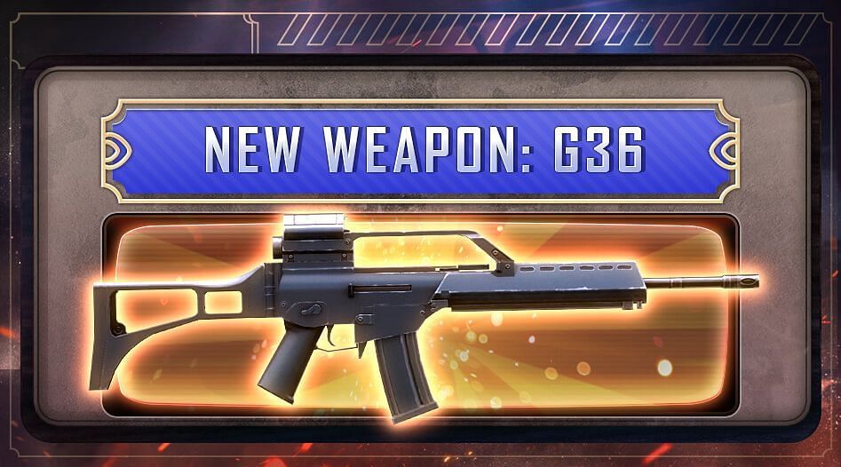 The new weapon G36 uses AR ammo (Image via Garena)