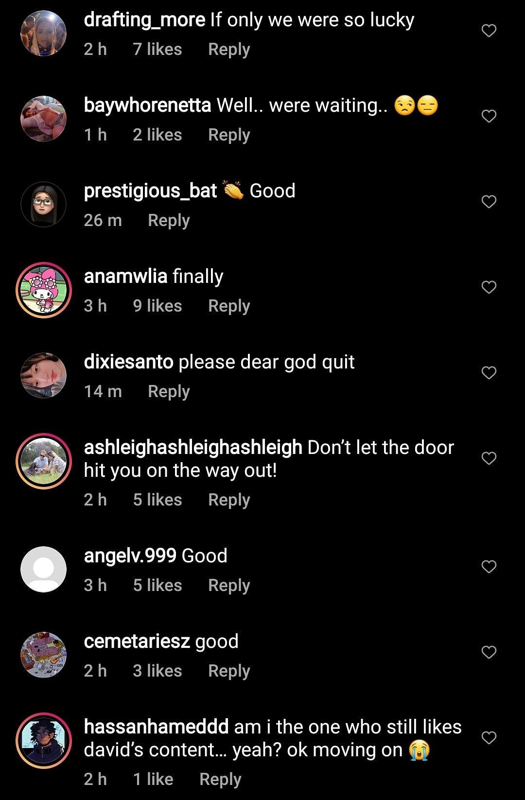 The internet reacts to David Dobrik seemingly quitting YouTube 2/3 (Image via defnoodles/Instagram)