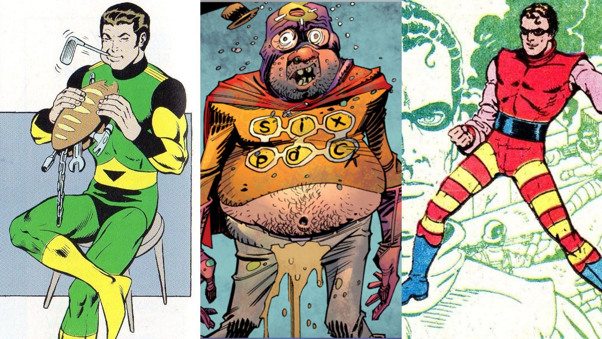 Matter-Eater Lad, Six Pack, and Red Bee (Image via DC Comics)