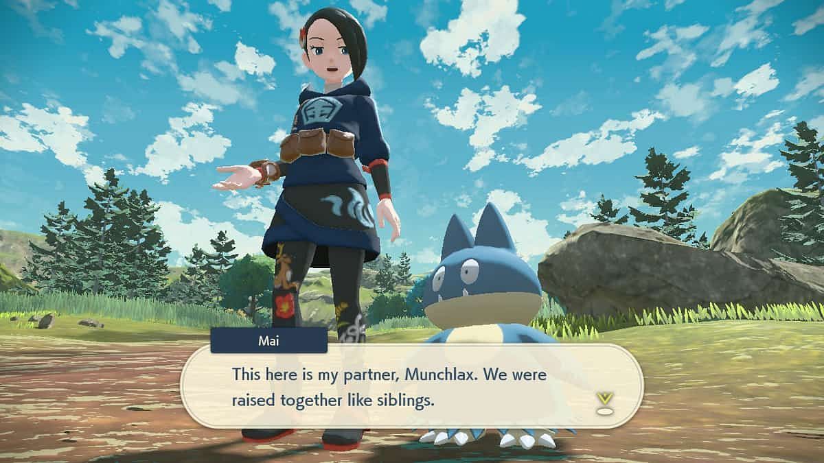 Trainers should be looking for Mai and her Munchlax (Image via Game Freak)